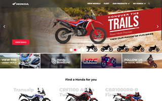 Honda Motorcycles Screenshot