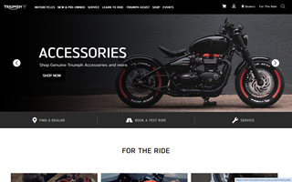 Triumph Motorcycles Screenshot